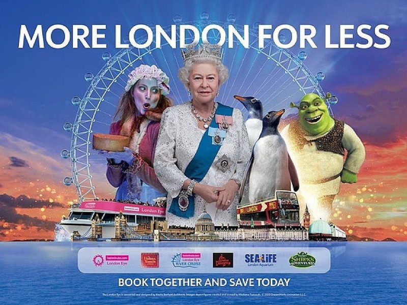 Merlin’s Magical London: 3 attractions in 1: The London Dungeon & The London Eye & SEA LIFE